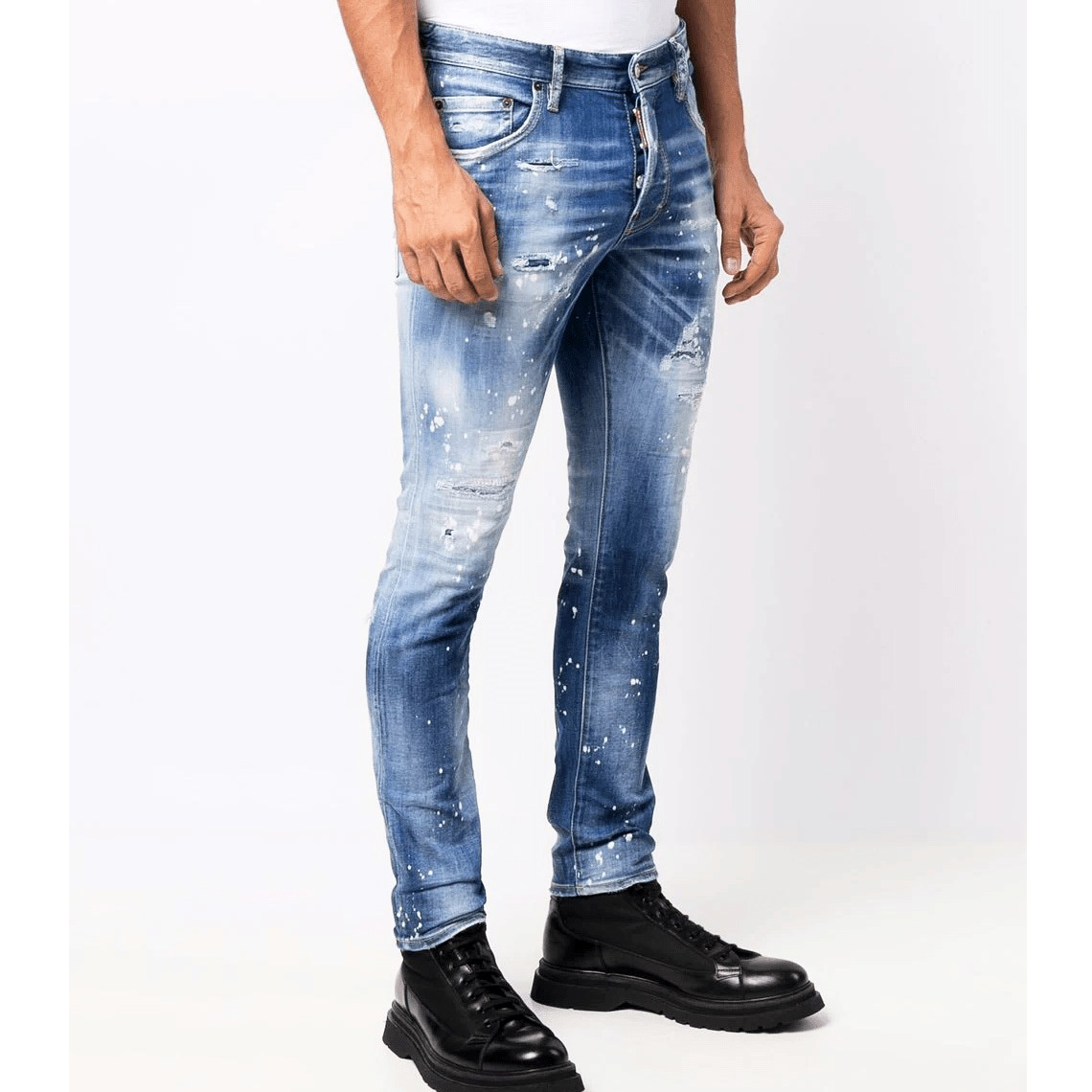 送料無料 DSQUARED2 ディースクエアード S74LB1060 インディゴ SKATER