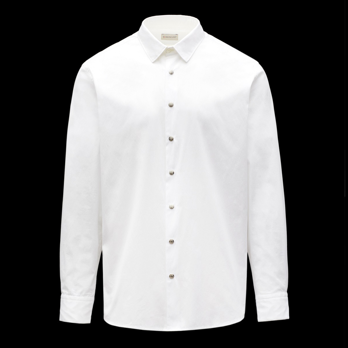 福袋特集 2022 送料無料 3 MONCLER モンクレール 2F00003 28144 ホワイト 長袖 ドレスシャツ Yシャツ size S Sサイズ