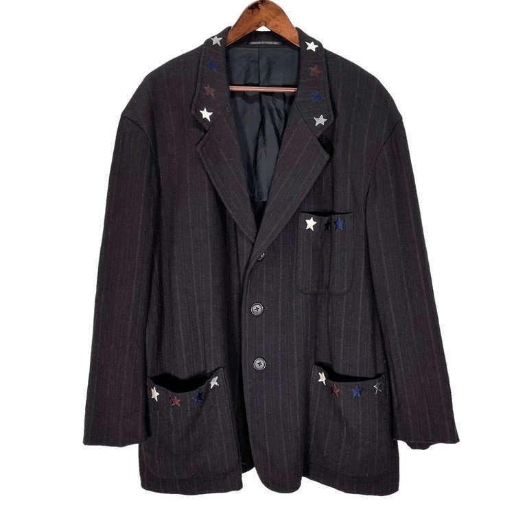 Yohji Yamamoto Pour Homme 【men2692I】 95SS スター刺繍ストライプ