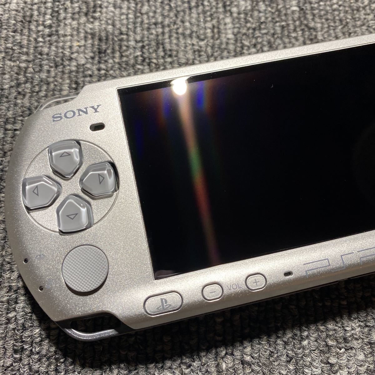 PSP PSP-3000 ミスティックシルバー 充電器付き メモリーカード