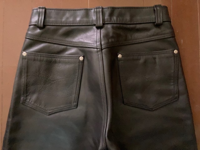 美品 Schott 　ショット レザーパンツ W30 革パン MADE IN USA_画像4