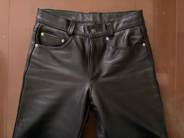 美品 Schott 　ショット レザーパンツ W30 革パン MADE IN USA_画像3