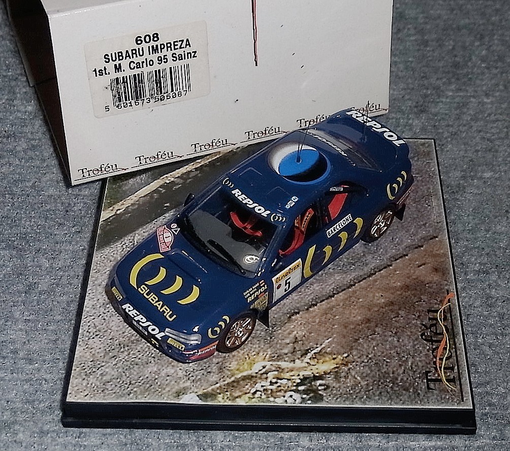 608 1/43 555 スバル インプレッサ サインツ 5号車 1995 モンテカルロ WRC SUBARU