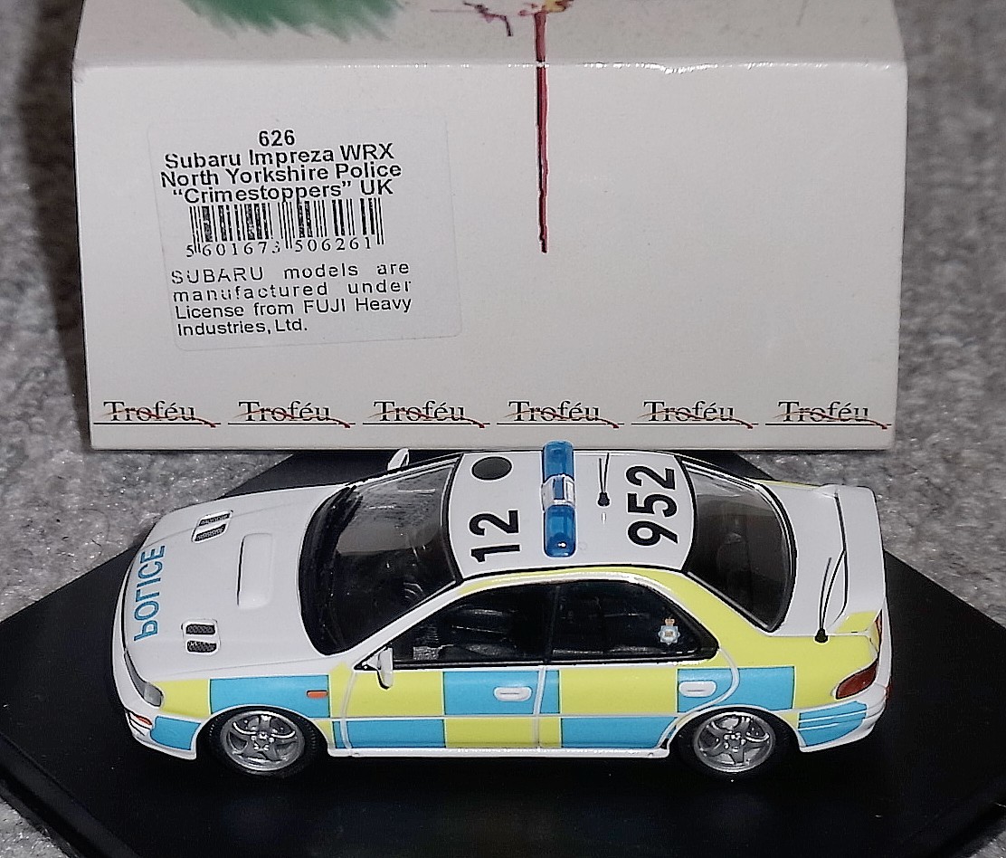 626 1/43 Subaru Impreza WRX patrol car Police WRC SUBARU IMPREZA