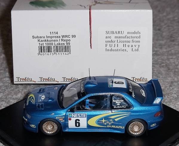 色々な WRC インプレッサ スバル 1/43 1114 6号カンクネン 1999 1000湖