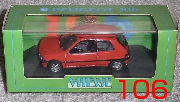 1/43 プジョー 106 レッド PEUGEOT VITESSE_画像1