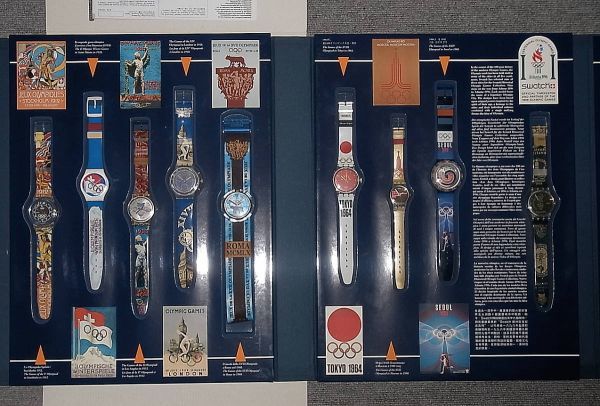 送料込 未使用品 動作確認済み SWATCH 9本セット 歴代オリンピック記念