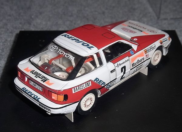 タバコ仕様 トロフュー 025 1/43 トヨタ セリカ GT4 2号 サインツ 1991 モンテカルロ WRC TOYOTA CELICA Trofeu_画像4