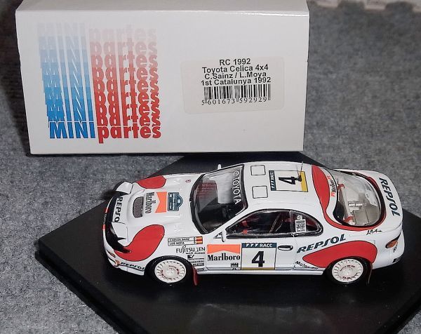 タバコ仕様 RC1992 1/43トヨタ セリカ 4×4 PEPSOL 4号 サインツ カタロニア ラリー 1992 TOYOTA CELICA Marlboro マルボロ_画像1