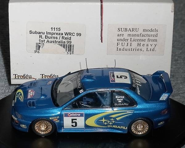1115 1/43 スバル インプレッサ WRC 5号バーンズ オーストラリア1999 優勝_画像1