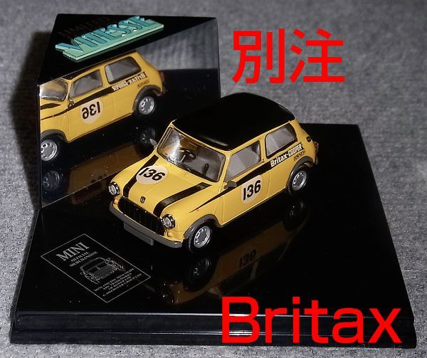 最安 BRITAX ミニ 1/43 SHOP別注 クーパー COOPER MINI 136号 ビテス