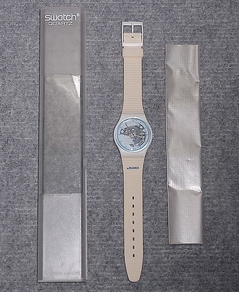  включая доставку JUKI специальный заказ SWATCH White Knight белый Night GW110 1988 не использовался товар Swatch 