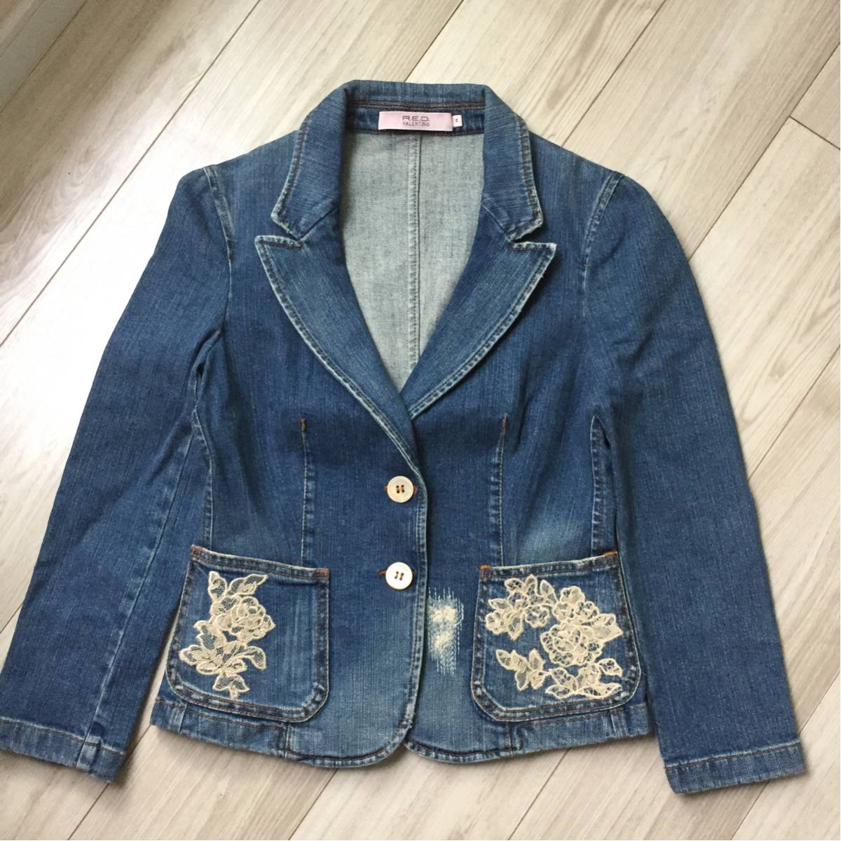 極美品 レッド ヴァレンティノ RED VALENTINO 綿98 素敵な美ライン