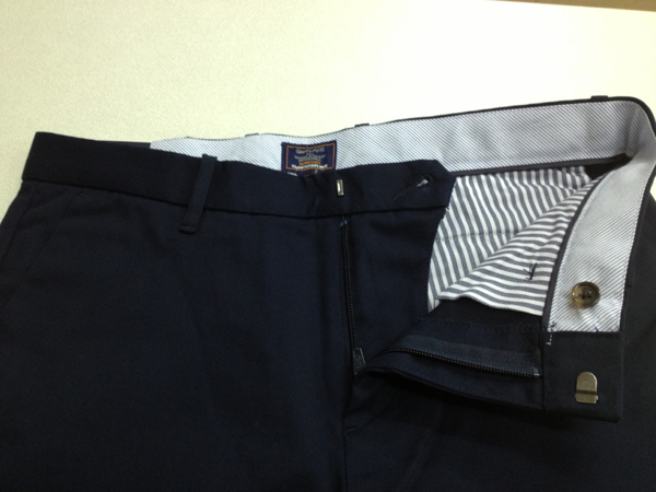 ●GAP●TAILOREDチノパン●紺●新品●ストレート●W71X股下76●04_画像3