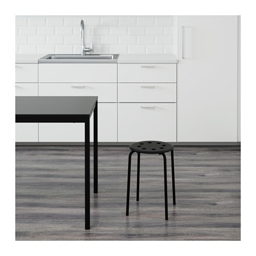 *IKEA Ikea * MARIUSma Rius табурет, черный < сиденье. диаметр : 32 cm ширина : 40 cm сиденье. высота : 45 cm> u 2h