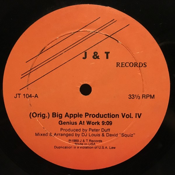 Various / (Orig.) Big Apple Production Vol. IV (Mixed By, Arranged By Pal Joey)_画像1