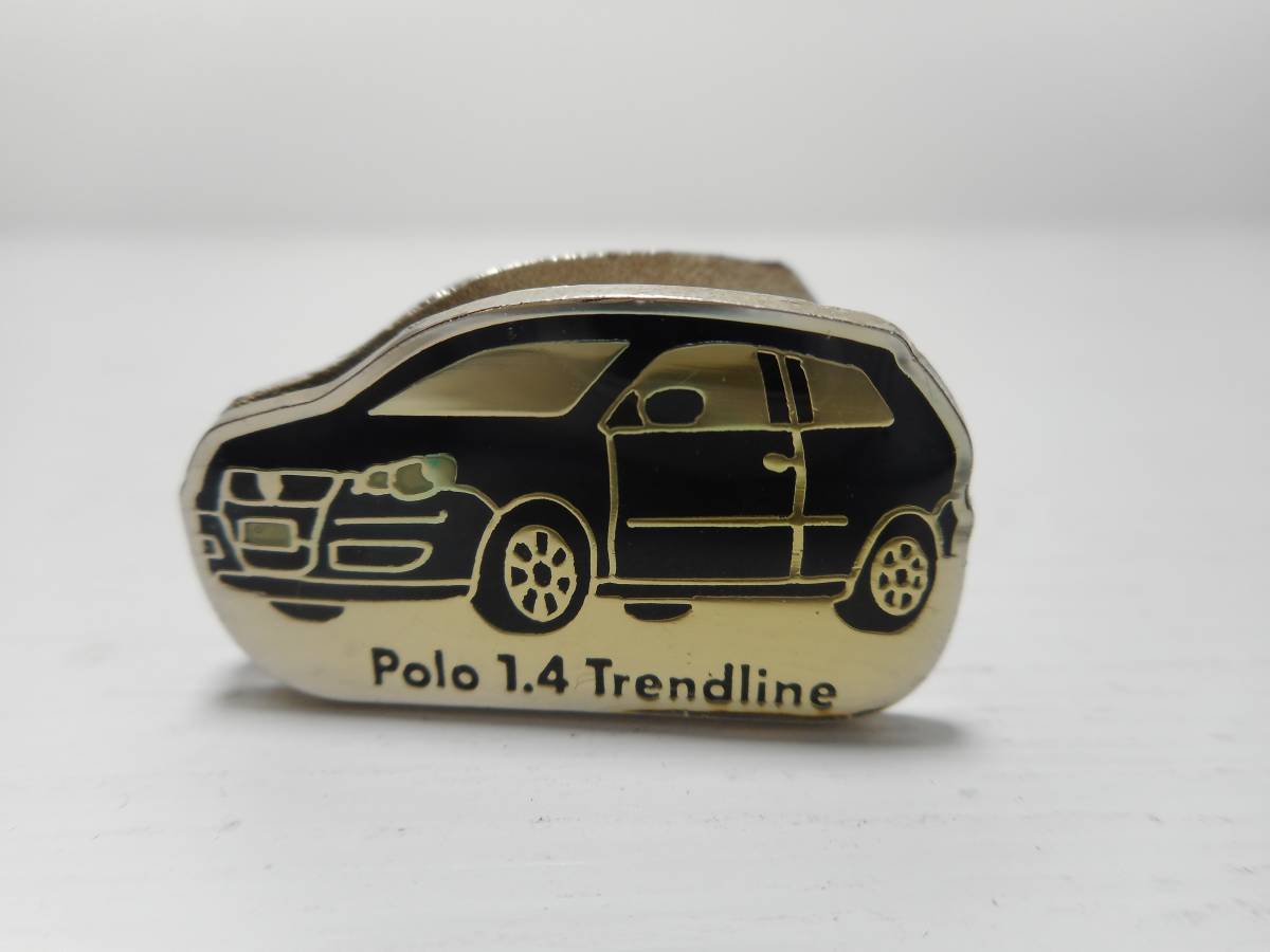 VW POLO ポロ Volkswagen ワーゲン非売品 クリップ VW 正規品 Polo 1,4 Trendline 金属製クリップ Aus Liebe zum Automobil 新品未使用品_画像1