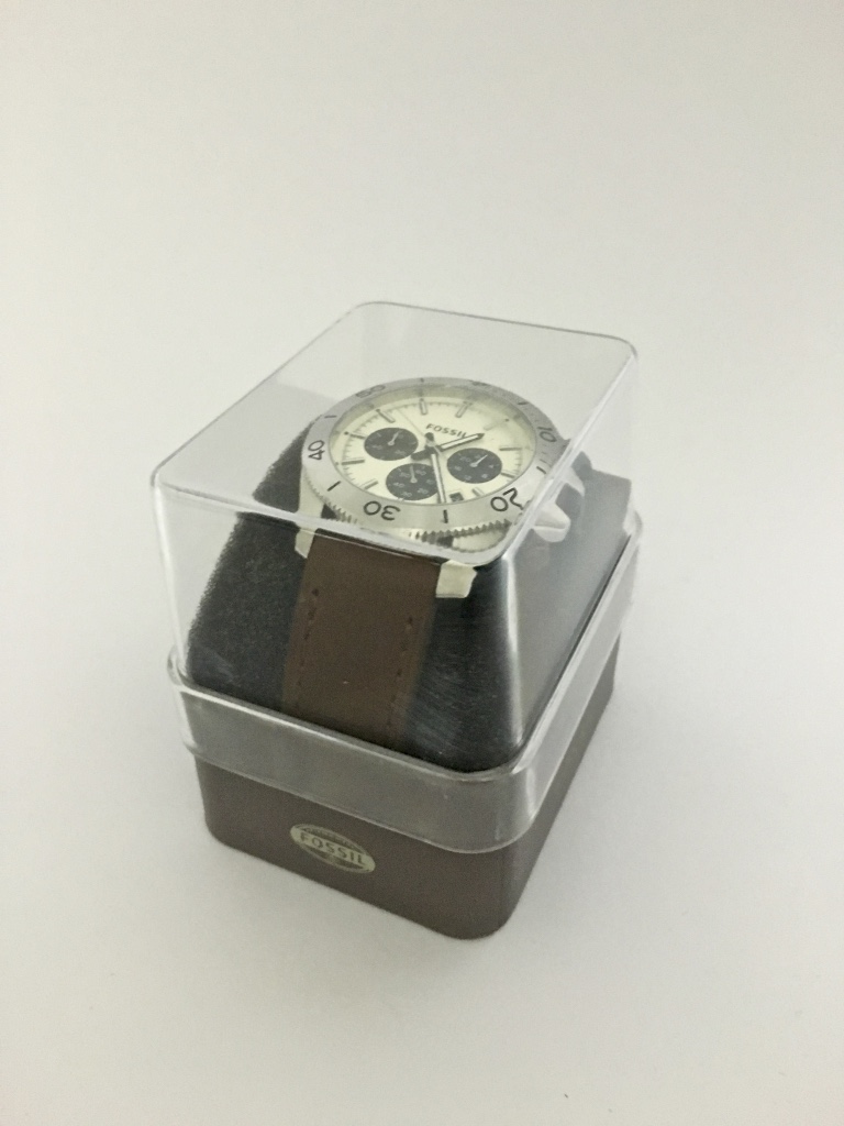 新品☆FOSSIL CH2886 Retro Traveller Chronograph レトロトラベラー クロノグラフ フォッシル 茶色 ブラウン_画像2