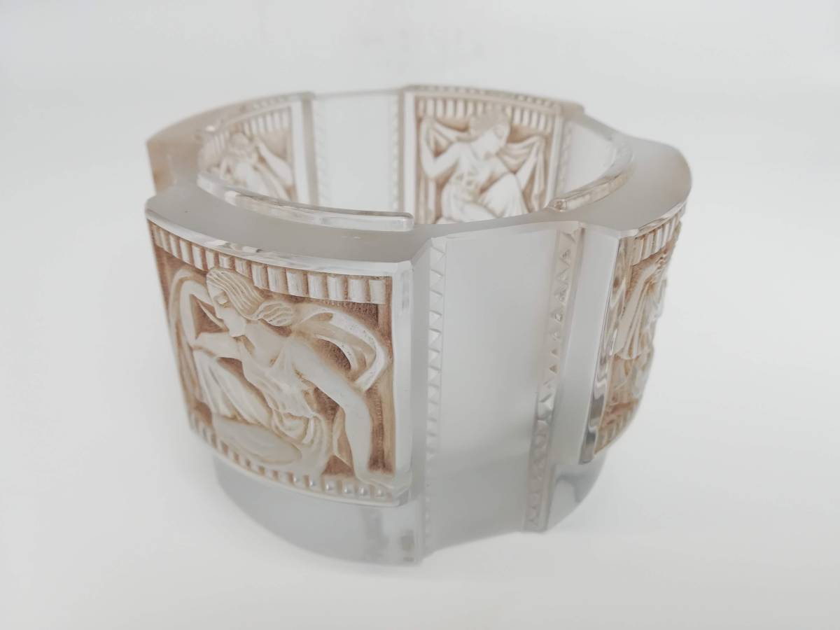 【史上最も激安】 R.LALIQUE ルネ・ラリック HELENE エレーヌ ヘレネ パチネ彩色 工芸ガラス
