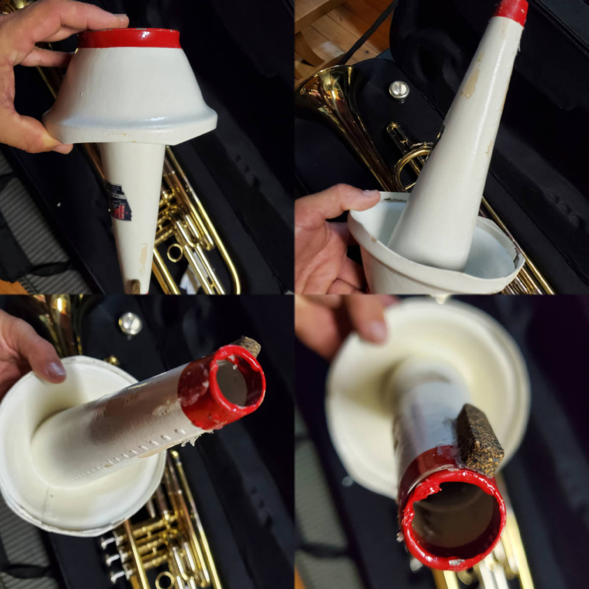 Brass music instrument Bass trumpet . Piston trombone valve Bb .bb 金管楽器 ベース トランペット . ピストントロンボーンバルブ _画像10