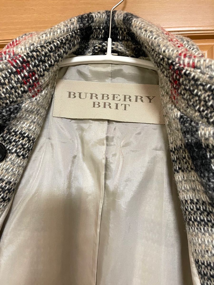 BURBERRY BRIT】未使用*グレーチェックコート | noonanwaste.com