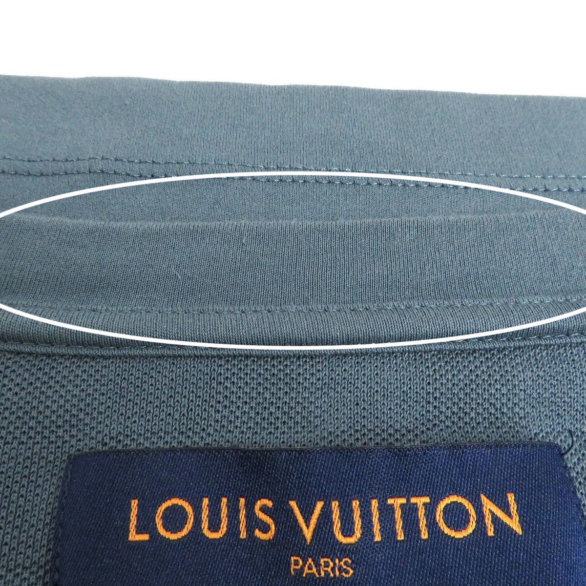 美品□18SS LOUIS VUITTON/ルイヴィトン ダミエ/ロゴ刺繍 コットン100