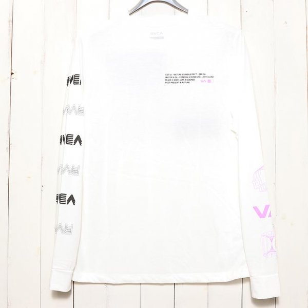 【送料無料】ロングスリーブTEE ロンT RVCA ルーカ WIRE FRAME L/S TEE AVYZT01083 WHT　 XLサイズ_画像4