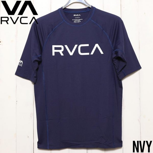 【送料無料】ラッシュガード RVCA ルーカ RVCA SS RASHGUARD AVYWR00120 NVY Mサイズ_画像1