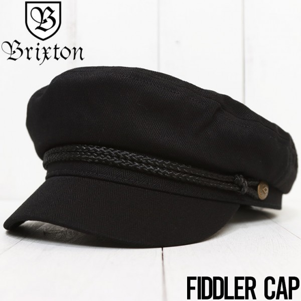 【送料無料】 BRIXTON ブリクストン FIDDLER CAP ハンチング マリンキャップ 10772 BLACK Lサイズ