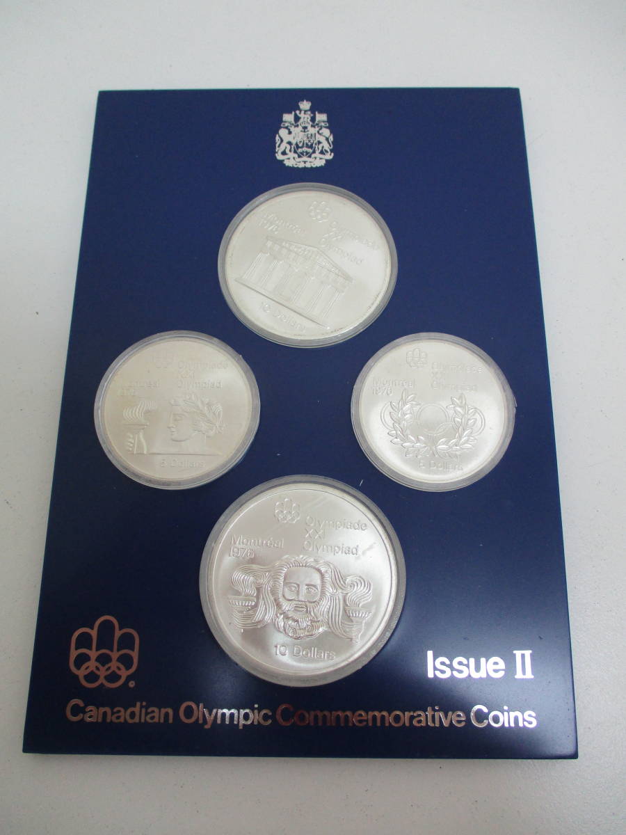 大切な 【☆ぴよ☆様確認用】モントリオールオリンピック　記念硬貨4枚 旧貨幣/金貨/銀貨/記念硬貨