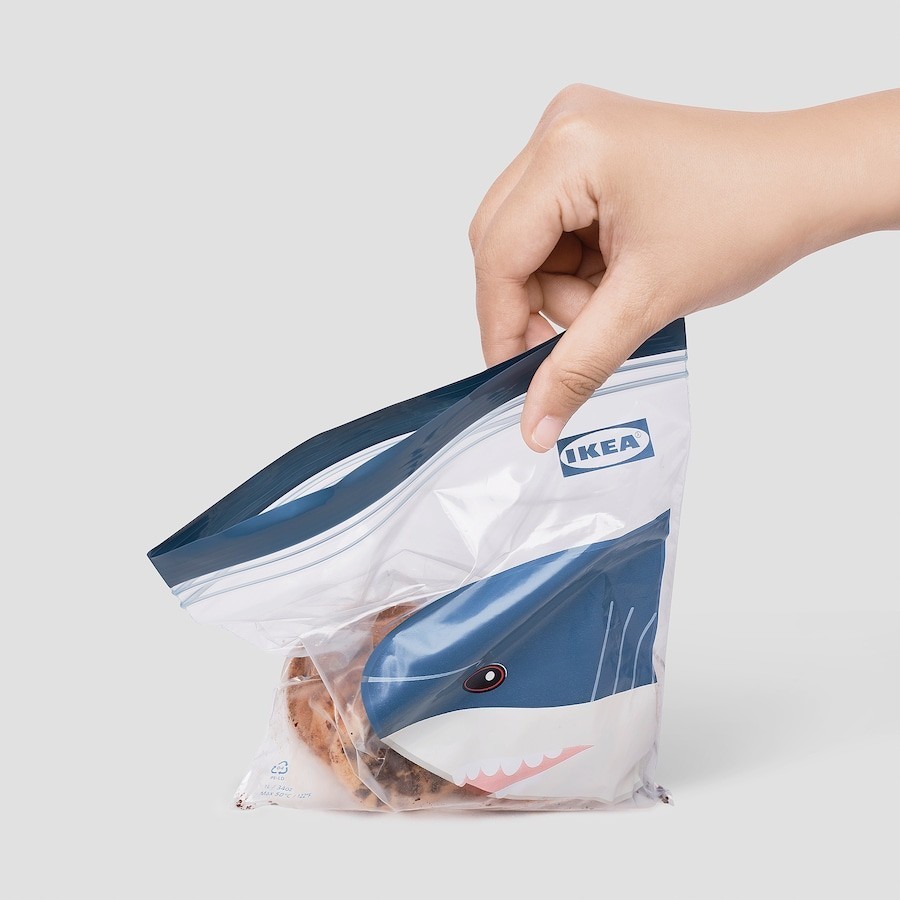 PayPayフリマ｜IKEA フリーザーバッグ ジップロック サメ ハート 2種 50枚 箱なし New