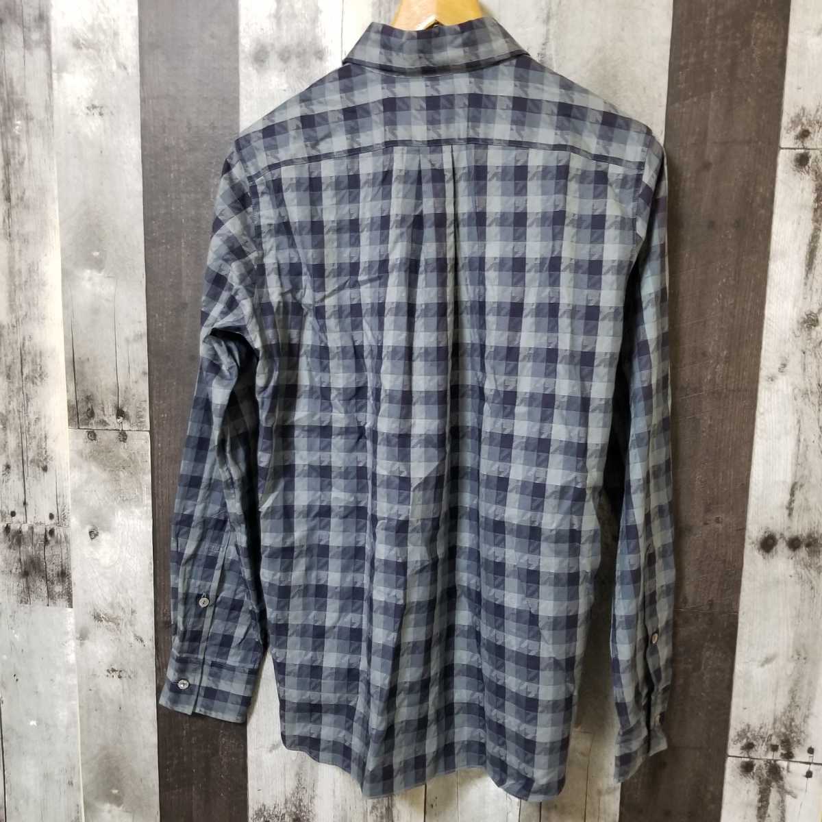 KATHARINE HAMNETT LONDON Katharine Hamnett London long sleeve shirt S size check total pattern men's 