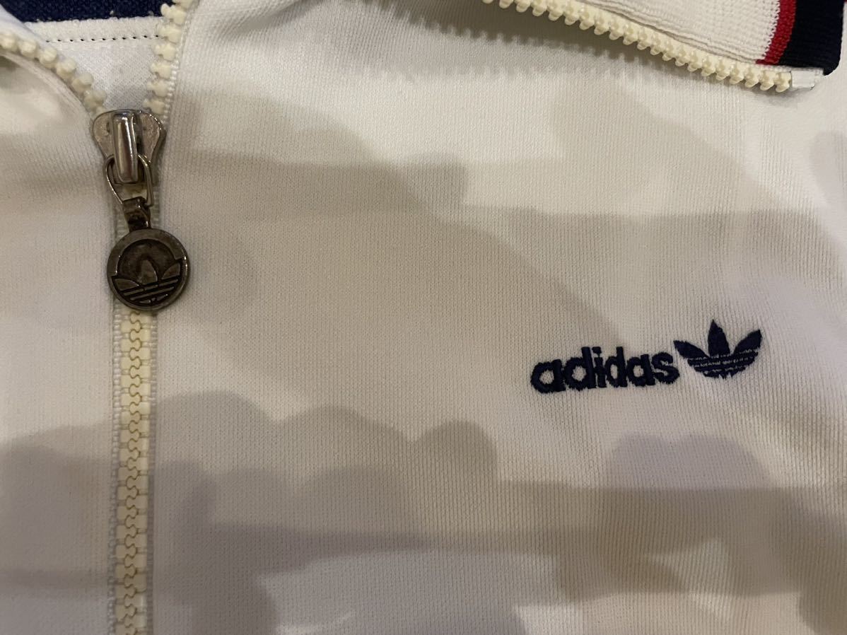 ヤフオク! - 白 ホワイト 西ドイツ期 デサント adidas アディ...