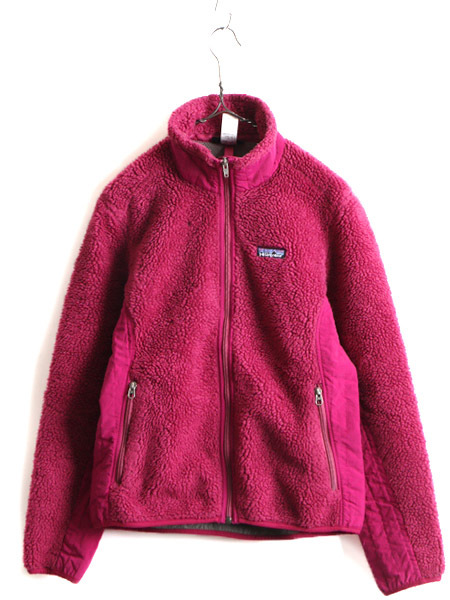 11年製 ■ パタゴニア レトロX フリース ジャケット ( レディース M ) 古着 Patagonia ジャンパー ブルゾン フルジップ ワンポイント 紫