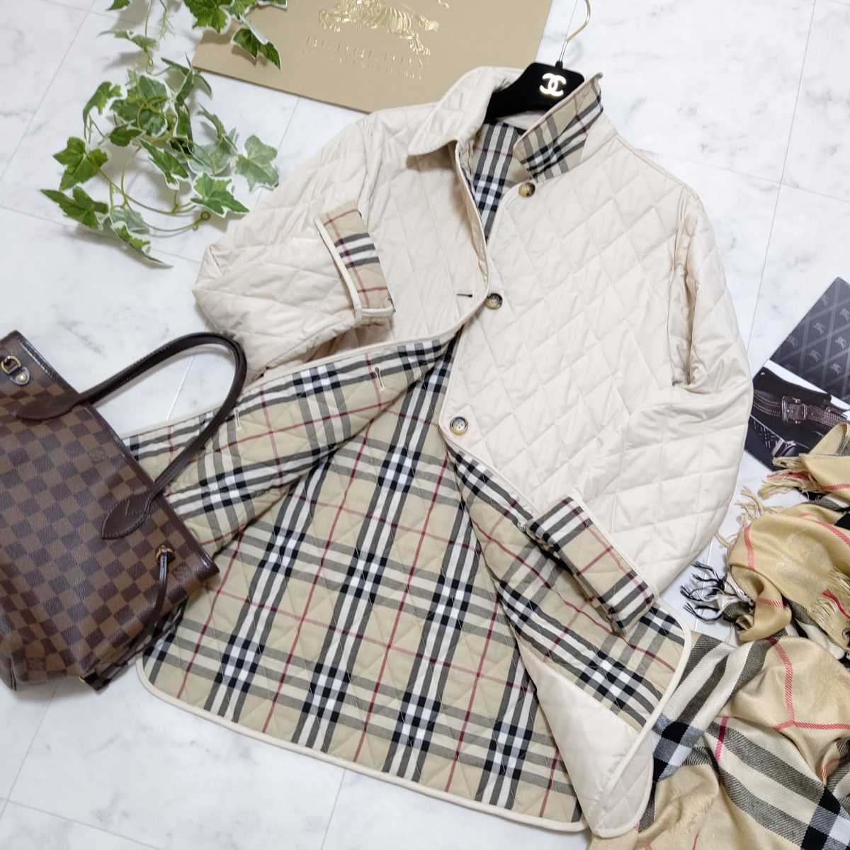 大きいサイズ ☆超美品☆ BURBERRY バーバリーロンドン キルティング