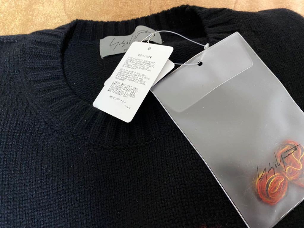 Yohji Yamamoto (ヨウジヤマモト) 21AW 花柄 丸首長袖ニット 新品未