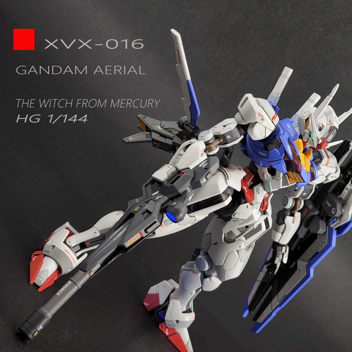 HGガンダムエアリアル 「オリジナルブースター」 改修全塗装完成品