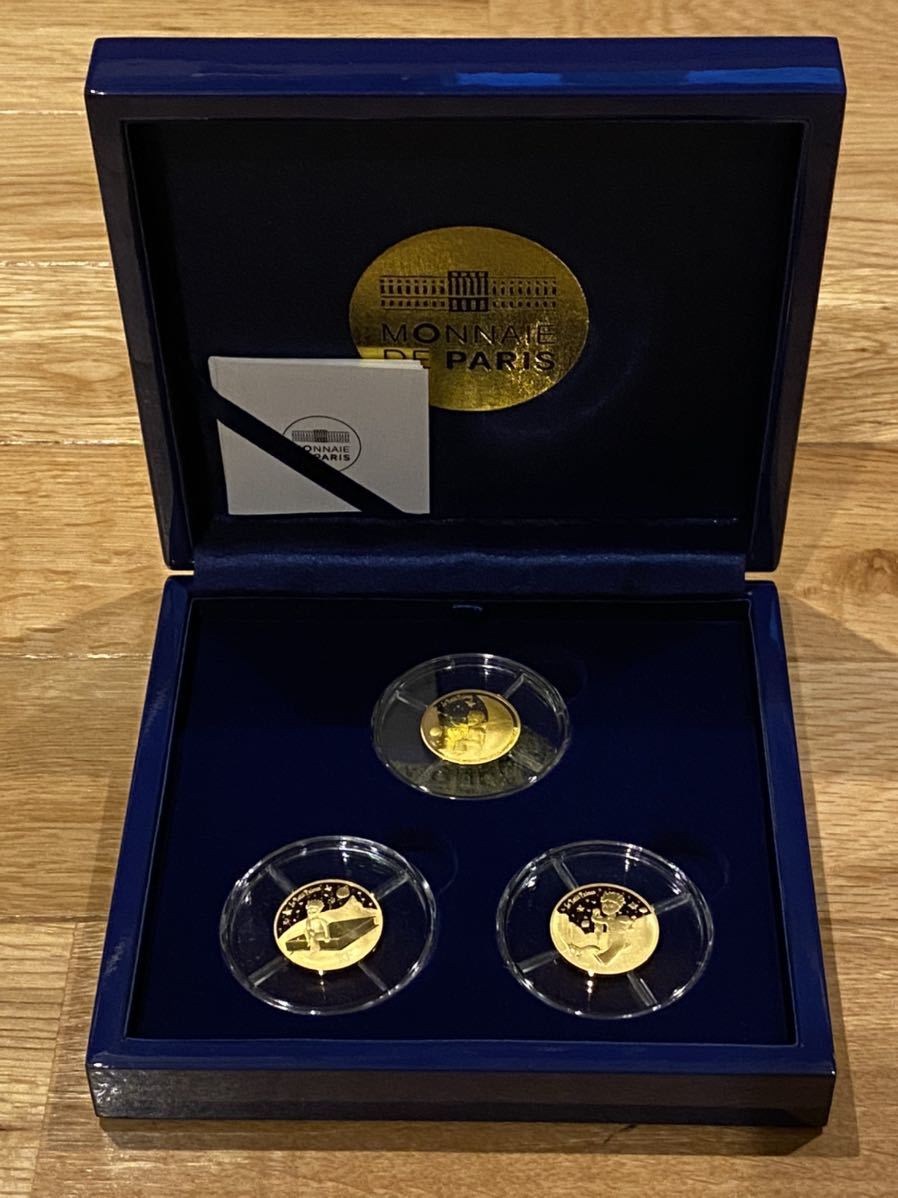 星の王子さまフランス版発刊75周年記念コイン 金貨3種セット