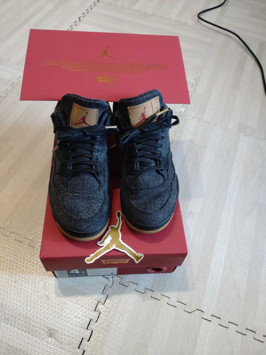 Air Jordan4 Levi's NRG BG 23.0cm 美中古　リーバイス　ブラックデニム