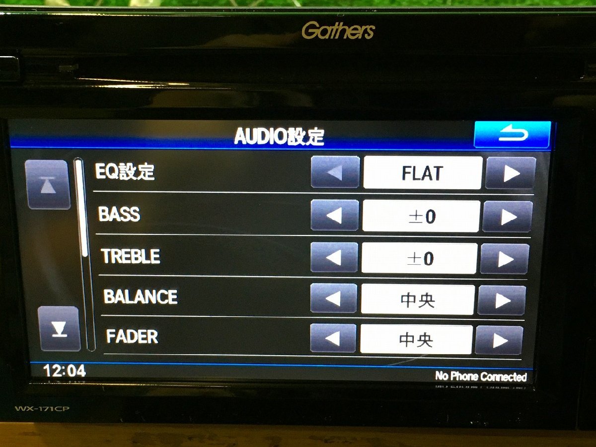 新N管理無 10.14 ① ホンダ純正 Gathers 】★ ディスプレイ オーディオ WX-171CP Bluetooth対応 ワンセグ HDMI USB ★ 動作確認済み_画像3