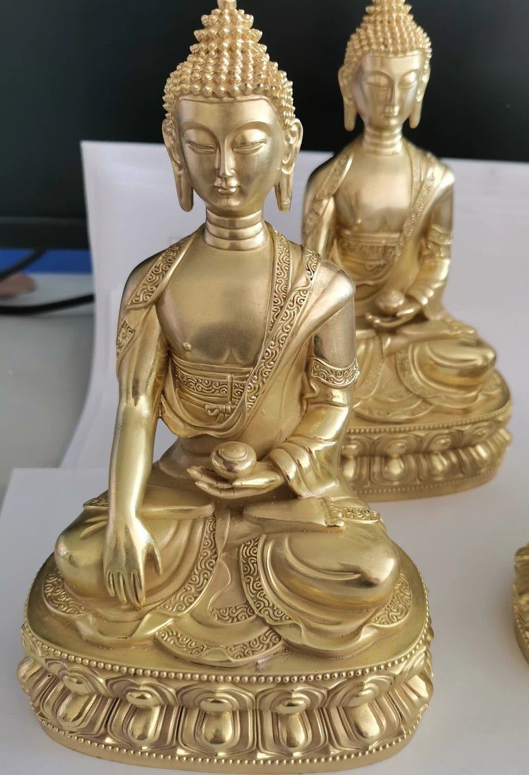 仏教美術 守り釈迦三尊仏 平型