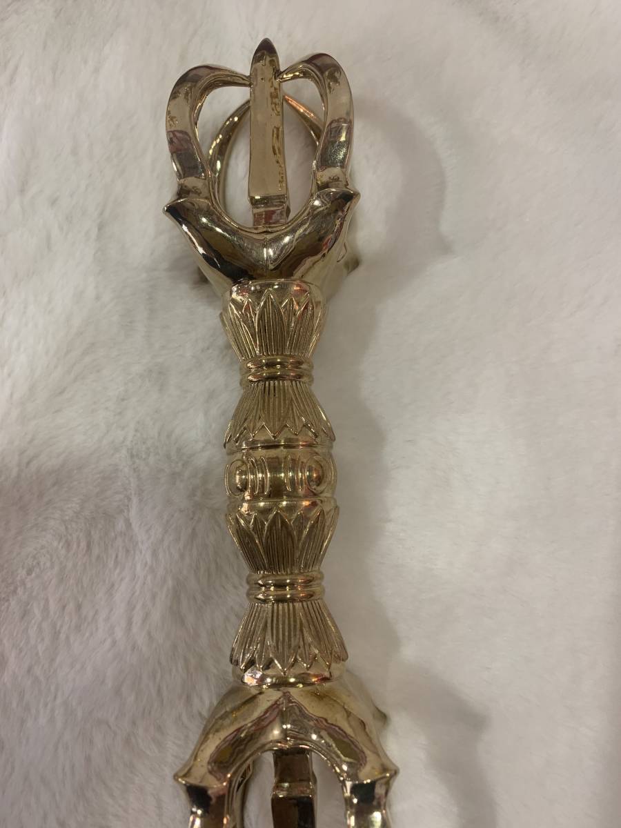 ヤフオク! - チベット仏教法器 大五鈷杵 金剛杵 真鍮製 vajra 密...