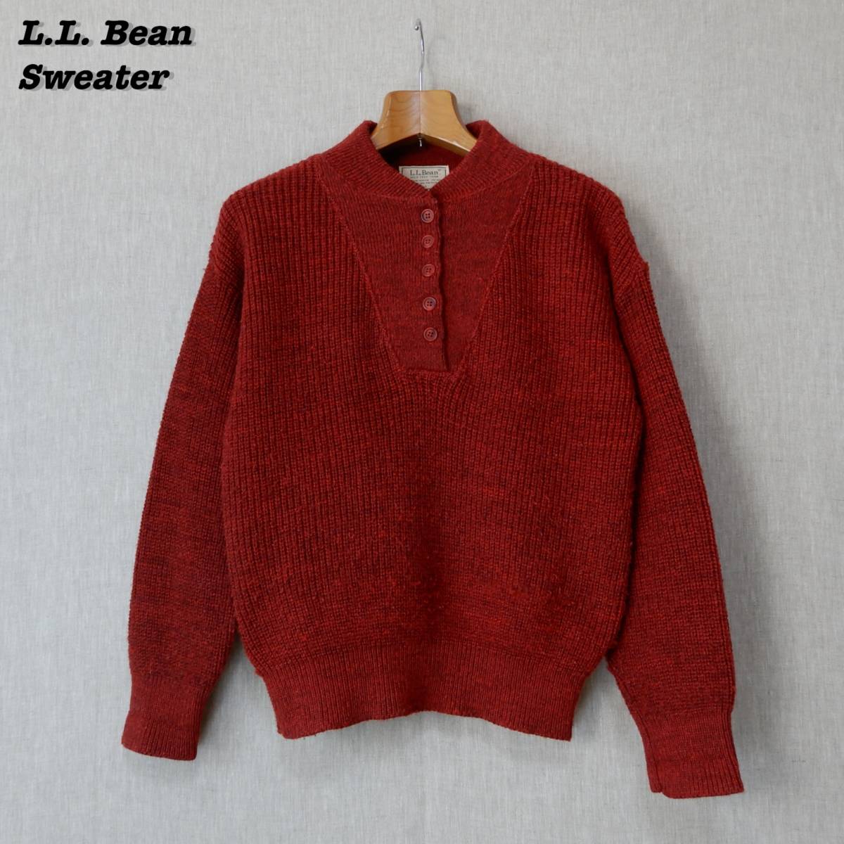 L.L.Bean HIGH TREK YARN SWEATER M エルエルビーン ハイトレックヤーン セーター アメリカ製 1990年代