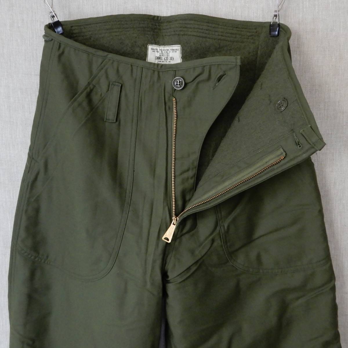 US NAVY A-2 DECK TROUSERS 1978s Deadstock SMALL-3 Vintage アメリカ海軍 デッキパンツ 1978年製 デッドストック ヴィンテージ_画像3