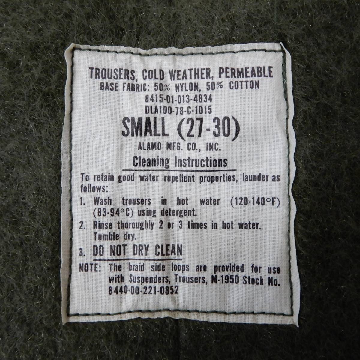 US NAVY A-2 DECK TROUSERS 1978s Deadstock SMALL-3 Vintage アメリカ