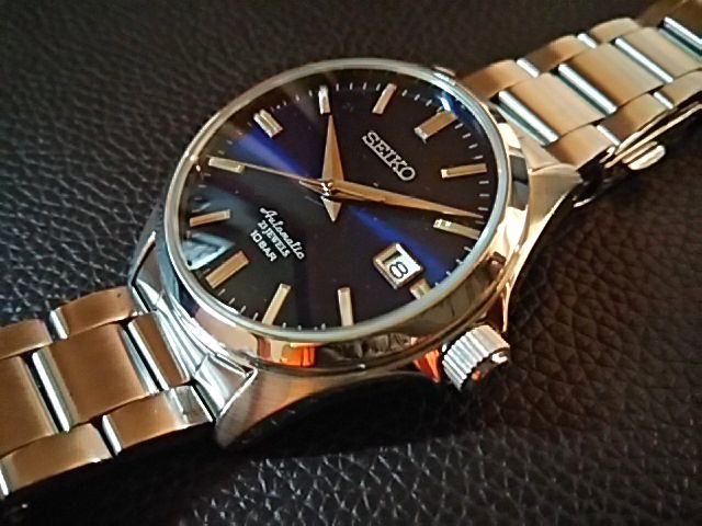 限定 セイコー メカニカル ドレスライン SEIKO SZSB013 ネイビー 4R35