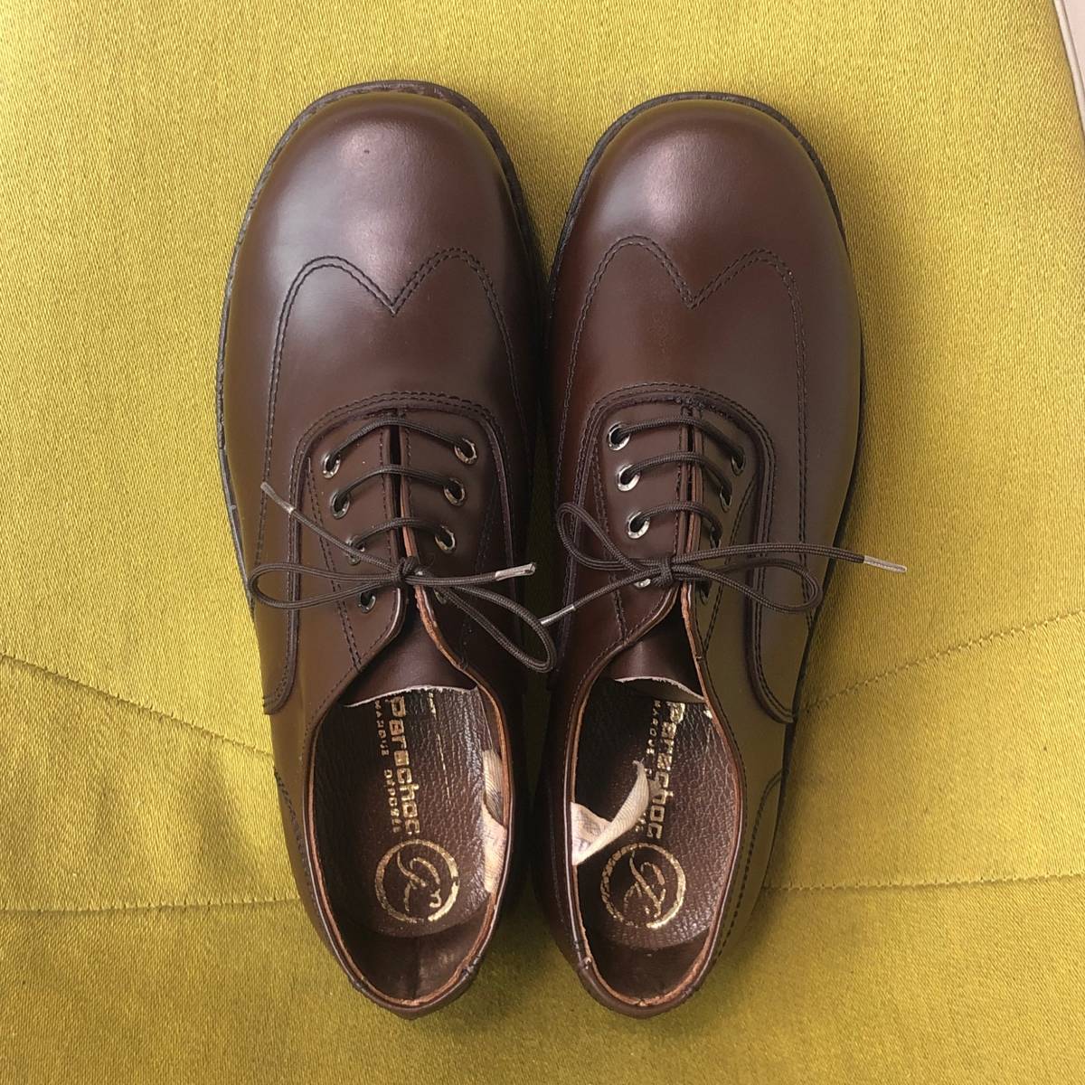  unused Parachoc Paraboot Paraboot Wing chip leather shoes 40 25.0 25.5 corresponding France made dead stock safety shoes 