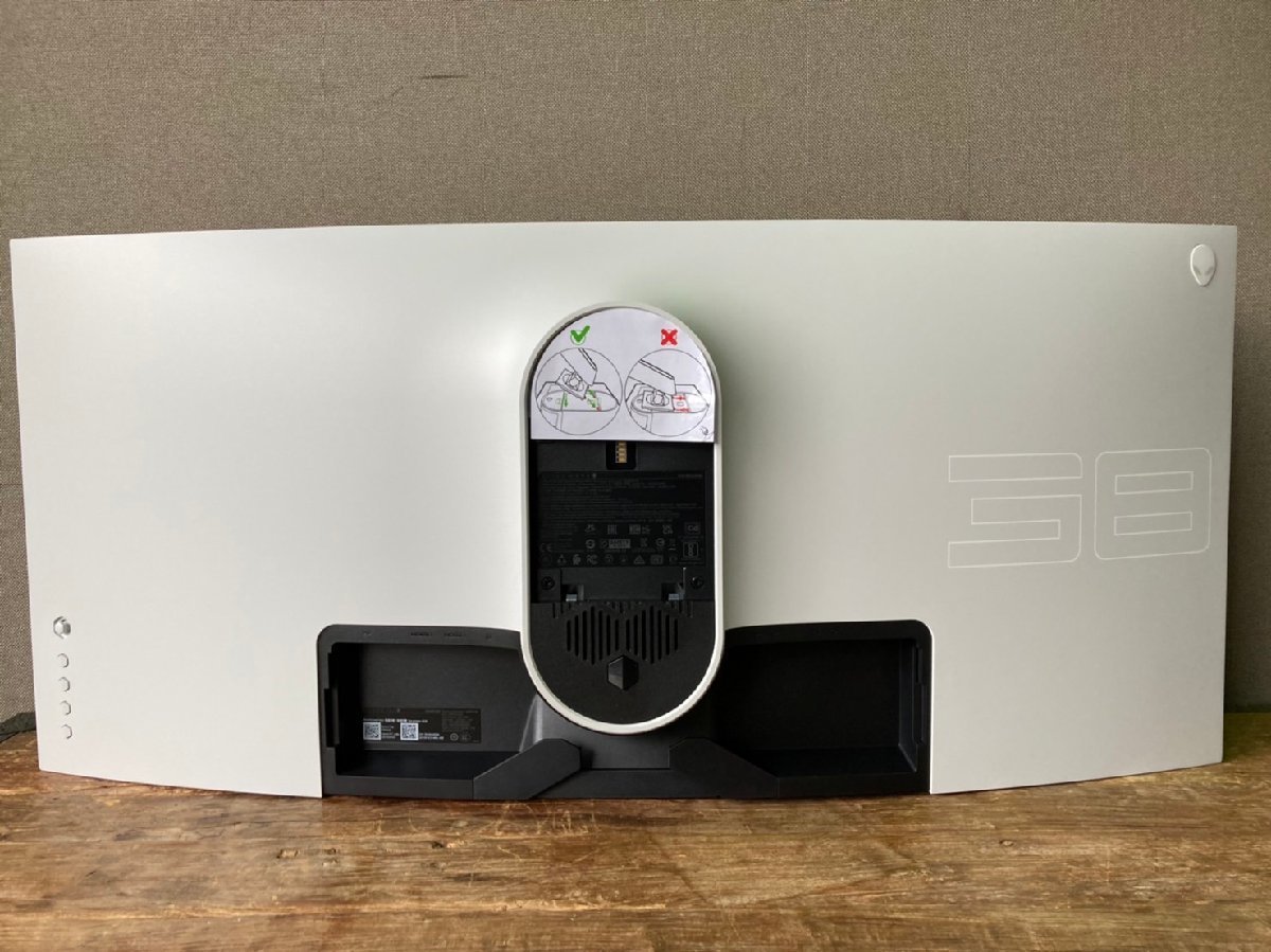 DELL ALIENWARE AW3821DW 37.5インチゲーミングモニター(WQHD+/曲面/21 9/IPS非光沢/1MS/144HZ/G-SYNC) 訳あり品
