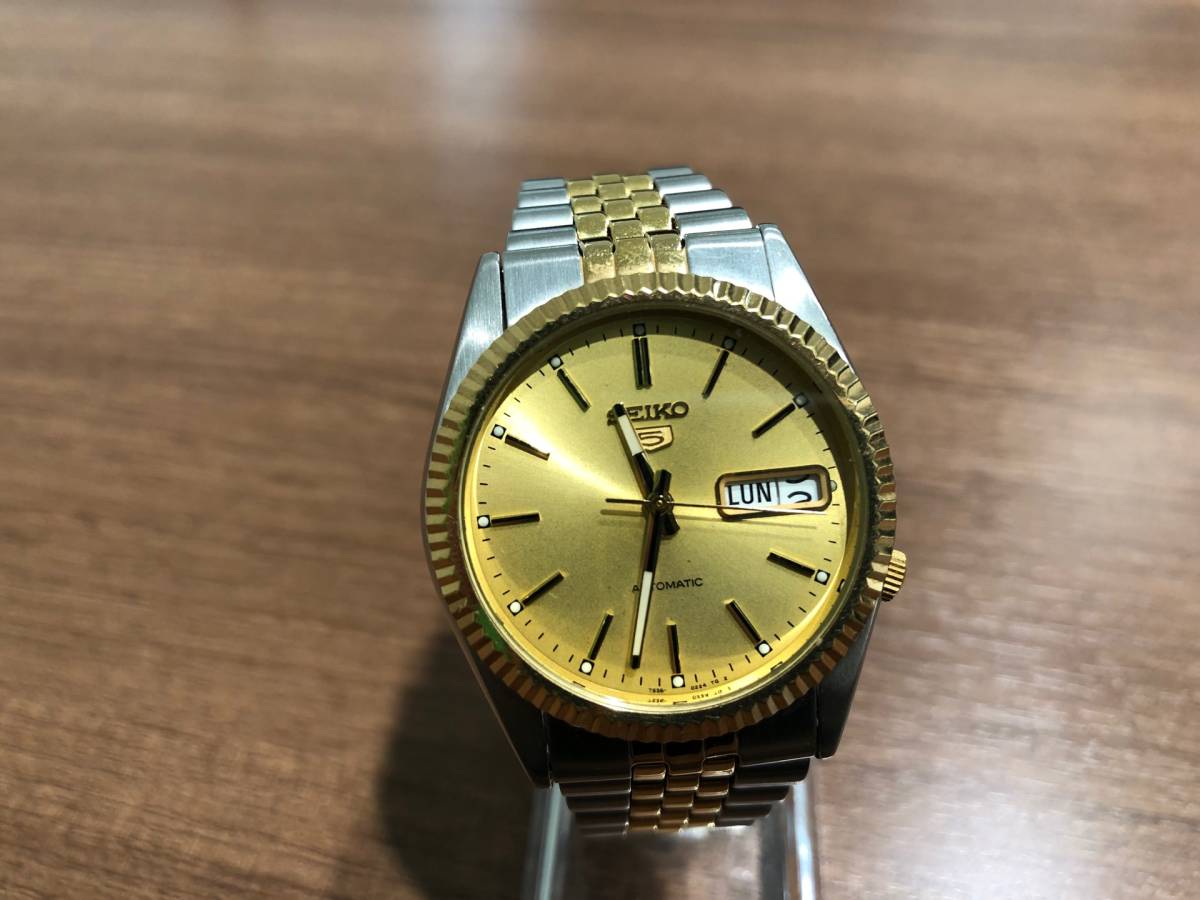 SEIKO 5 セイコー5 7S26-0500 裏スケルトン 【新作からSALEアイテム等