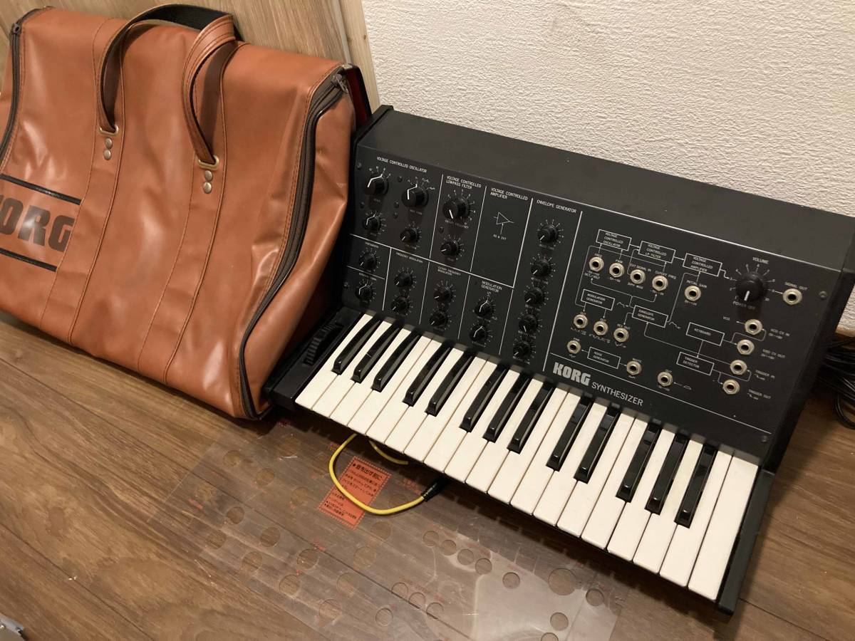 ヤフオク! - KORG MS-10 動画有 アナログシンセサイザー ケー...